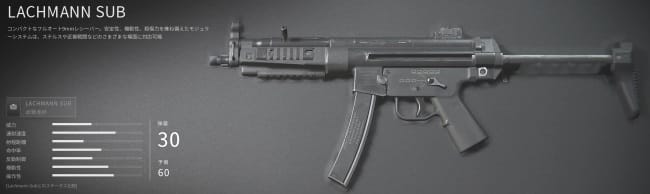 COD MW3のLACHMANN SUB(MP5)